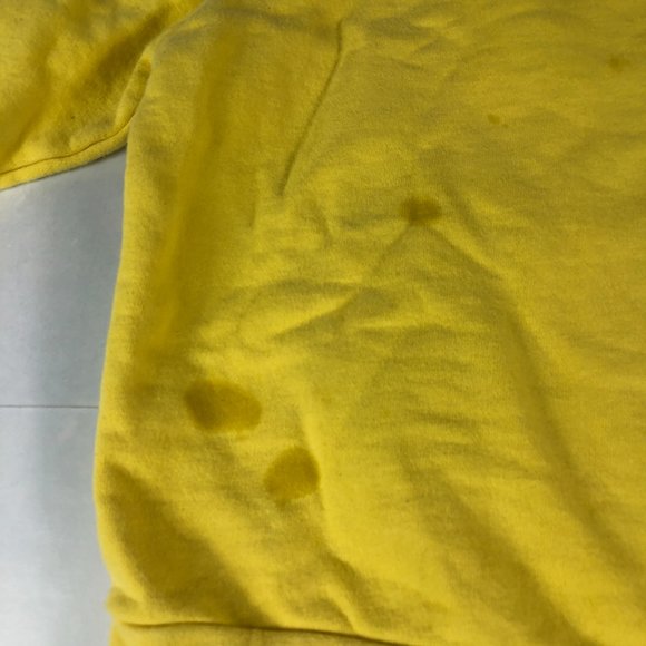 Kith Sponge Bob Squarepants Kids 7 Yellow & Black Embroidered Long Sleeve Hoodie - Picture 3 of 13